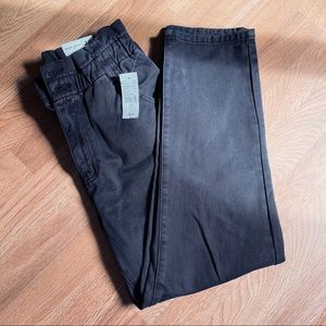 NWT Pacsun Black Paperbag Mom Jeans
